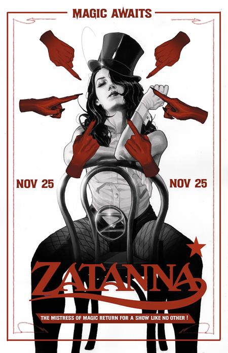 ZATANNA (2026) #8 CVR B JOSHUA SWAY SWABY CARD STOCK VAR ISBN: 76194139675000821 - FOC DATE: 11/1/26  - Release Date: 11/25/26