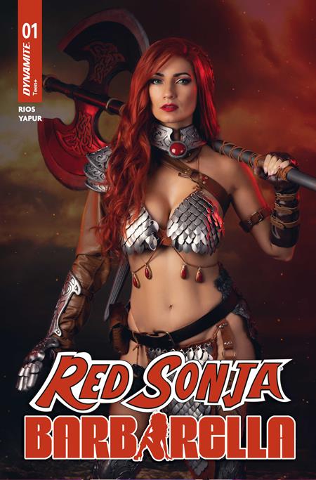 RED SONJA BARBARELLA #1 CVR D COSPLAY IVY RED SONJA VAR ISBN: 72513036857701041 - FOC DATE: 10/11/26  - Release Date: 11/4/26