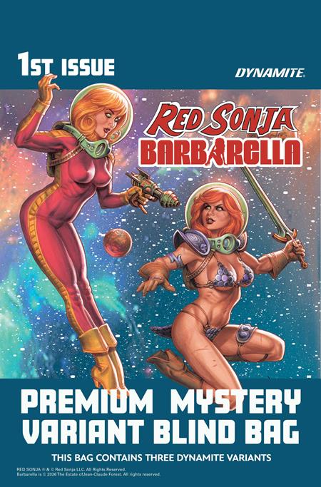RED SONJA BARBARELLA #1 CVR K PREMIUM MYSTERY BLIND BAG VAR ISBN: 72513036857701111 - FOC DATE: 10/11/26  - Release Date: 11/4/26
