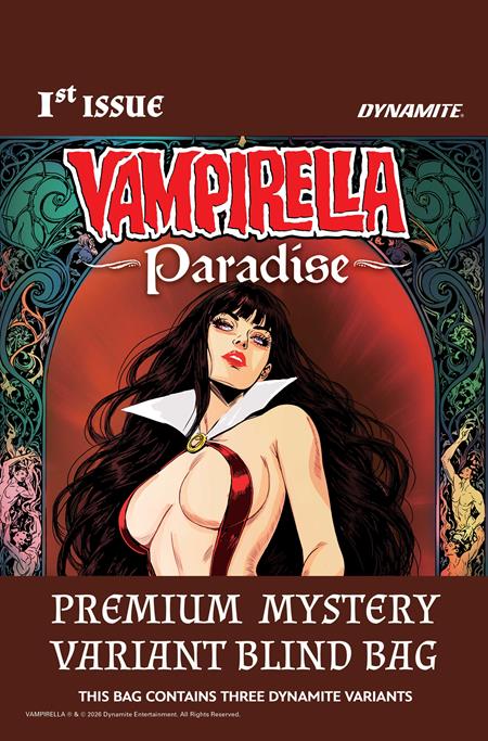VAMPIRELLA PARADISE #1 CVR J PREMIUM MYSTERY BLIND BAG VAR ISBN: 72513036909301101 - FOC DATE: 10/25/26  - Release Date: 11/18/26