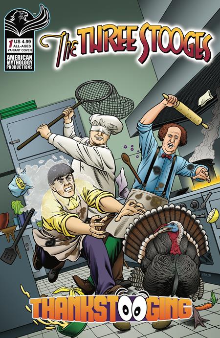 THREE STOOGES THANKSTOOGING #1 (ONE SHOT) CVR B FRAIM BROTHERS VAR ISBN: 78200334612400121 - FOC DATE: 10/18/26  - Release Date: 11/25/26
