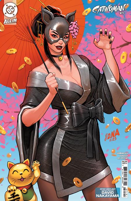 CATWOMAN #71 CVR D DAVID NAKAYAMA ARTIST SPOTLIGHT CARD STOCK VAR  - Release Date:  12/18/24