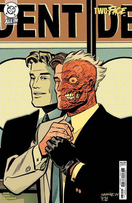 TWO-FACE #1 (OF 6) CVR C CHRIS SAMNEE CARD STOCK VAR  - Release Date:  12/4/24