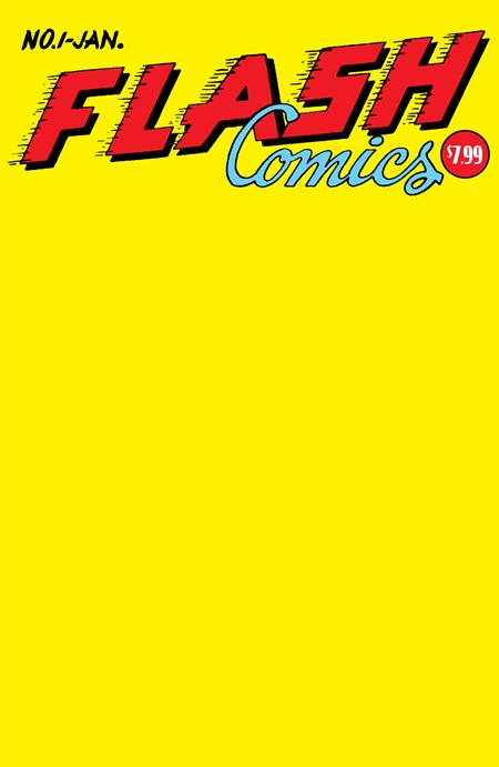 FLASH COMICS #1 FACSIMILE EDITION CVR C BLANK VAR  - Release Date:  12/4/24