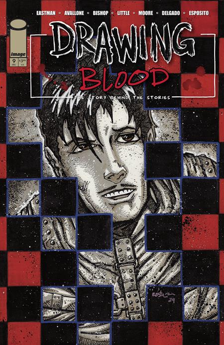 DRAWING BLOOD #9 (OF 12) CVR C KEVIN EASTMAN CHECKERED VAR  - Release Date:  2/12/25