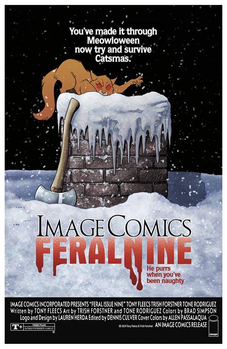 FERAL #9 CVR B TONY FLEECS & TRISH FORSTNER HOMAGE VAR  - Release Date:  1/15/25