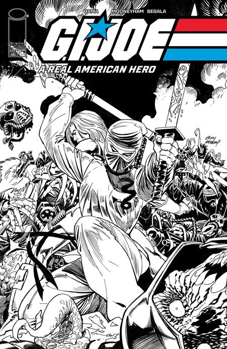 GI JOE A REAL AMERICAN HERO #312 CVR B ANDY KUBERT B&W VAR  - Release Date:  12/26/24