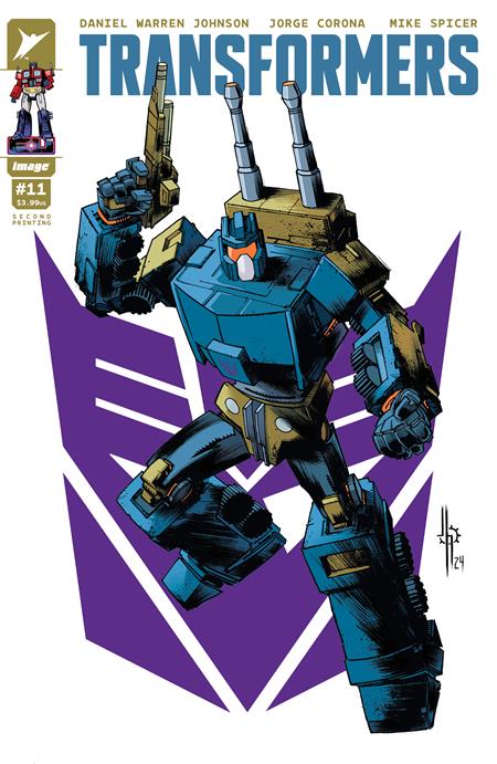 TRANSFORMERS #11 Second Printing Cvr A Jason Howard Decepticon  - Release Date:  12/11/24