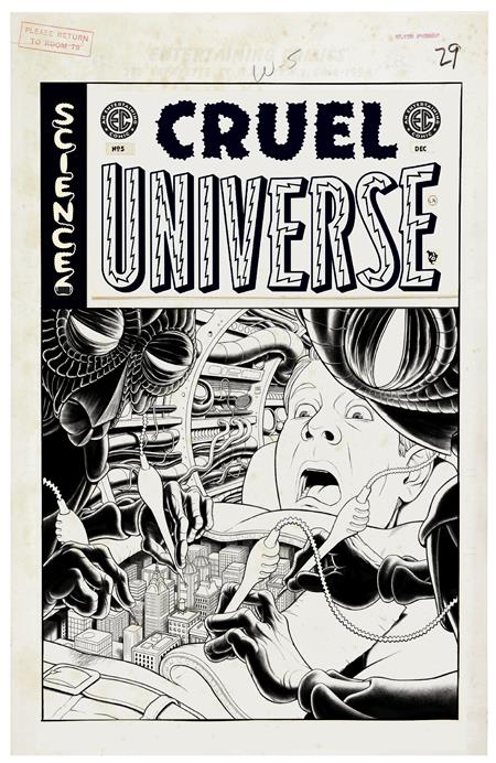 1:20 EC CRUEL UNIVERSE #5 (OF 5) CVR D INC 1:20 MALACHI WARD B&W ARTIST EDITION VAR  - Release Date:  12/4/24