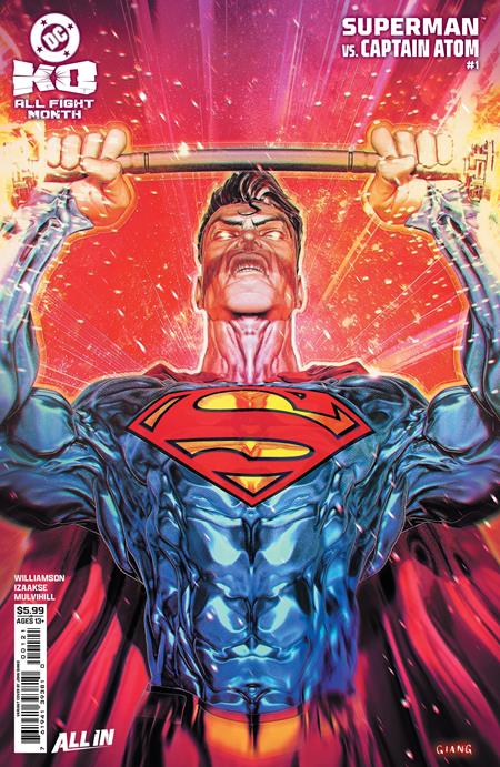 DC K.O. SUPERMAN VS CAPTAIN ATOM #1 (ONE SHOT) CVR B JOHN GIANG CARD STOCK VAR ISBN: 76194139381000121 - Release Date: 12/3/25