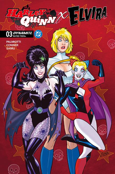 HARLEY QUINN X ELVIRA #3 CVR A AMANDA CONNER RED ISBN: 72513035710603011 - Release Date: 12/17/25