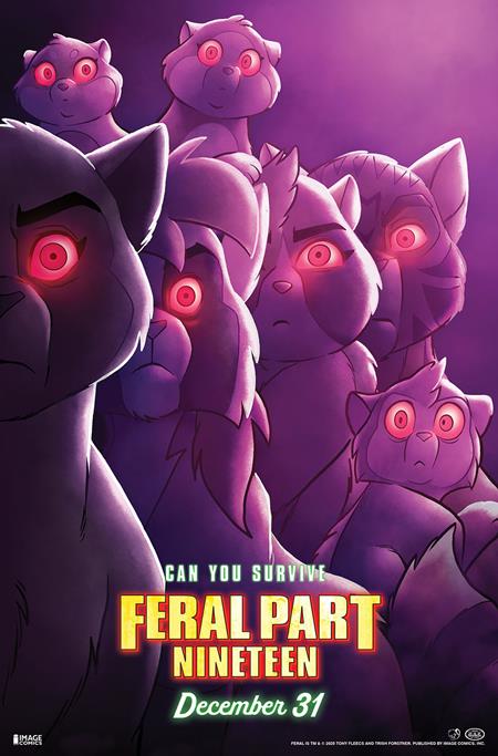 FERAL #19 CVR B TONY FLEECS & TRISH FORSTNER MOVIE POSTER HOMAGE VAR ISBN: 70985303949501921 - Release Date: 12/31/25