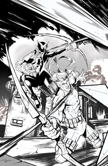 INFERNO GIRL RED BOOK TWO #1 (OF 3) CVR E DANIEL BAYLISS YOUNGBLOOD TEAM UP B&W VIRGIN VAR ISBN: 70985304502100151 - Release Date: 12/3/25
