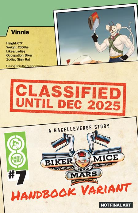 BIKER MICE FROM MARS (2025) #7 CVR B DOTUN AKANDE HANDBOOK VAR ISBN: 64985600844200721 - Release Date: 12/24/25