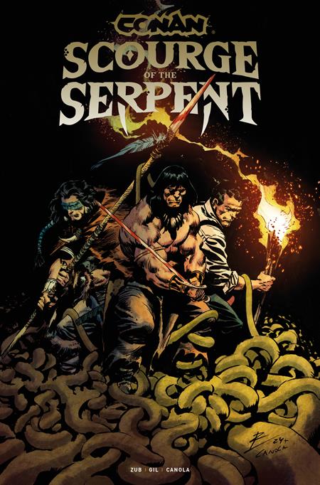 CONAN THE BARBARIAN SCOURGE OF THE SERPENT #4 (OF 4) CVR A ROBERTO DE LA TORRE (MR) ISBN: 65946038031500411 - Release Date: 1/7/26