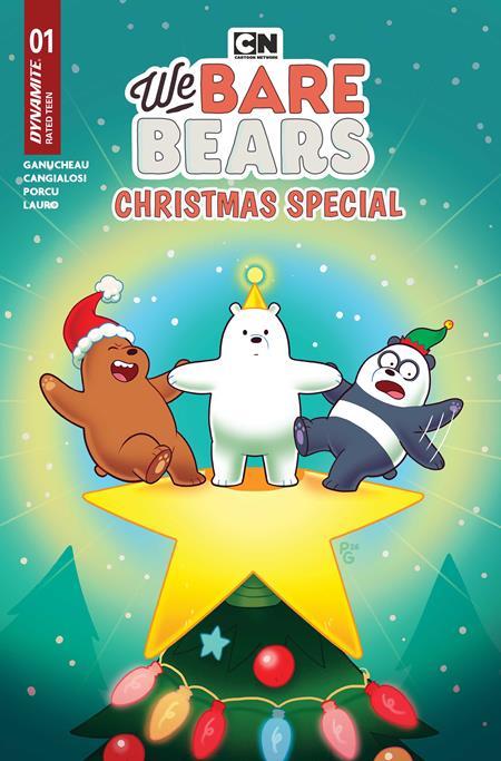 WE BARE BEARS CHRISTMAS SPECIAL #1 (ONE SHOT) CVR A PAULINA GANUCHEAU ISBN: 72513036863801011 - FOC DATE: 11/15/26  - Release Date: 12/16/26