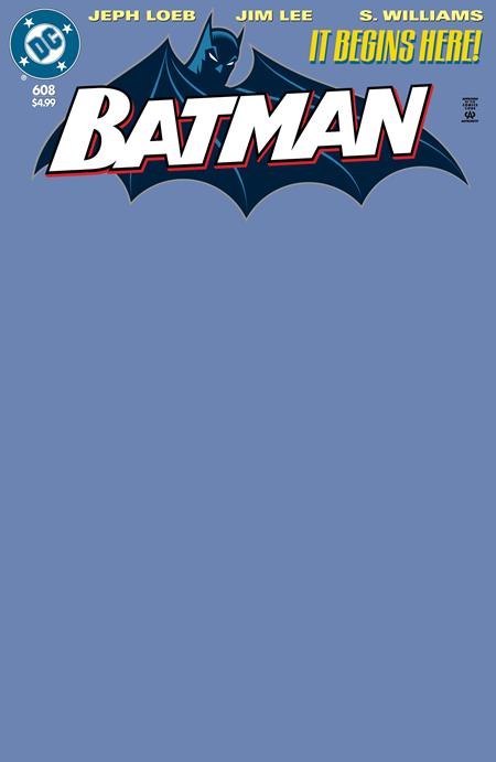 BATMAN #608 FACSIMILE EDITION CVR C BLUE BLANK CARD STOCK VAR  - Release Date:  1/1/25