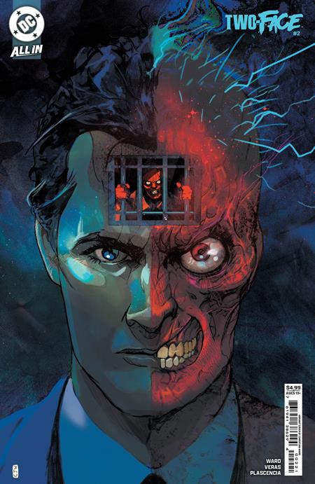 TWO-FACE #2 (OF 6) CVR B CHRISTIAN WARD CARD STOCK VAR  - Release Date:  1/1/25