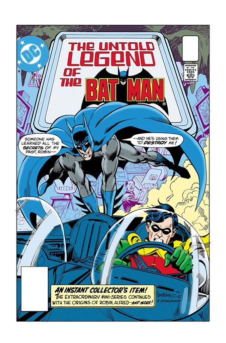 LIMITED EDITION THE UNTOLD LEGEND OF THE BATMAN #1 CVR A JOSE LUIS GARCIA-LOPEZ & DICK GIORDANO  - Release Date:  1/29/25