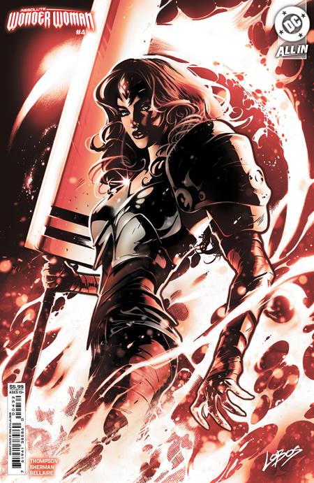 ABSOLUTE WONDER WOMAN #4 CVR F PABLO VILLALOBOS CARD STOCK VAR  - Release Date:  1/22/25