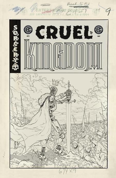 1:20 EC CRUEL KINGDOM #1 (OF 5) CVR G INC 1:20 ADAM POLLINA B&W ARTIST EDITION VAR  - Release Date:  1/8/25