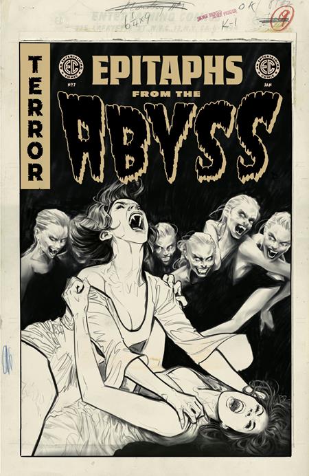 1:20 EC EPITAPHS FROM THE ABYSS #7 (OF 12) CVR D INC 1:20 JOELLE JONES B&W ARTIST EDITION VAR  - Release Date:  1/22/25