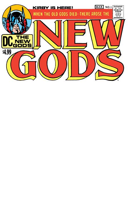 NEW GODS #1 FACSIMILE EDITION CVR C BLANK CARD STOCK VAR ISBN: 76194139532600121 - Release Date: 1/14/26