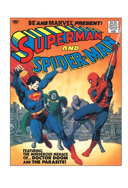 DC AND MARVEL PRESENT SUPERMAN AND SPIDER-MAN (MARVEL TREASURY EDITION #28) #1 FACSIMILE EDITION CVR A JOHN ROMITA SR & BOB LARKIN ISBN: 76194139649100111 - Release Date: 2/4/26