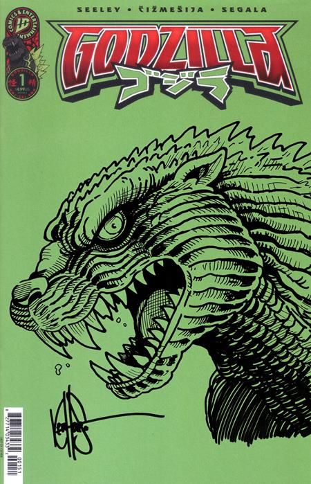 DF GODZILLA #1 BLANK VARIANT WITH A SKETCH BY KEN HAESER Allocations May Occur ISBN: 72513036268100111 - Release Date: 1/28/26