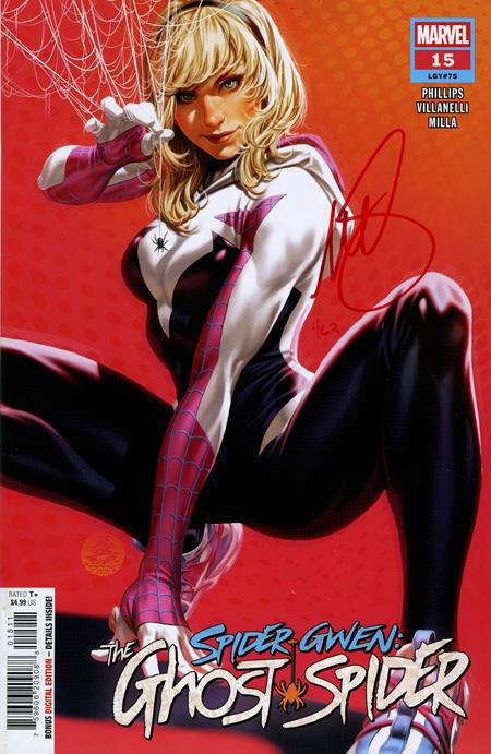 DF SPIDER-GWEN THE GHOST SPIDER #15 SIGNED BY MARK BROOKS Allocations May Occur ISBN: 72513036274200111 - Release Date: 1/28/26