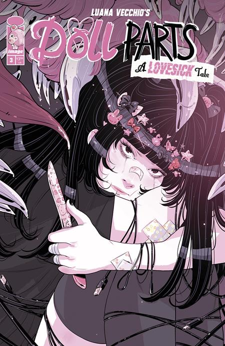 DOLL PARTS A LOVESICK TALE #3 (OF 4) CVR B LUANA VECCHIO KNIFE VAR (MR)  - Release Date:  2/19/25