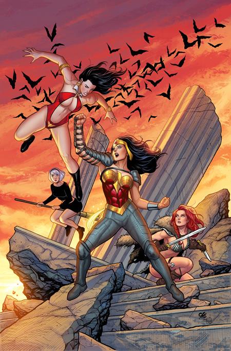 DC K.O. BOSS BATTLE #1 (ONE SHOT) CVR D FRANK CHO CARD STOCK VAR ISBN: 76194139726900141 - Release Date: 2/4/26