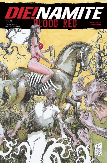 DIENAMITE BLOOD RED #5 CVR B ALESSIO FORTUNATO VAR ISBN: 72513035985805021 - Release Date: 2/11/26