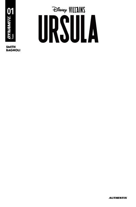 DISNEY VILLAINS URSULA #1 CVR F BLANK AUTHENTIX VAR ISBN: 72513036284101061 - Release Date: 2/11/26