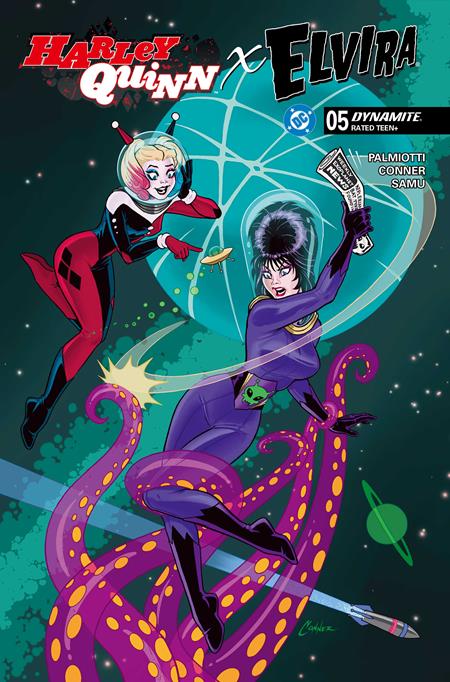 HARLEY QUINN X ELVIRA #5 CVR A AMANDA CONNER TENTACLES ISBN: 72513035710605011 - FOC DATE: 2/2/26  - Release Date: 2/25/26