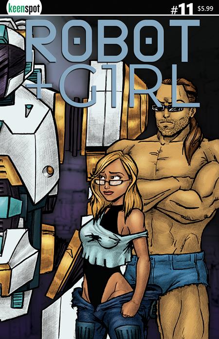ROBOT + GIRL #11 CVR B MIKE WHITE RIGHT SIDE CONNECTING COVER BAGGED WITH TRADING CARD VAR ISBN: 70712974110301121 - Release Date: 2/25/26