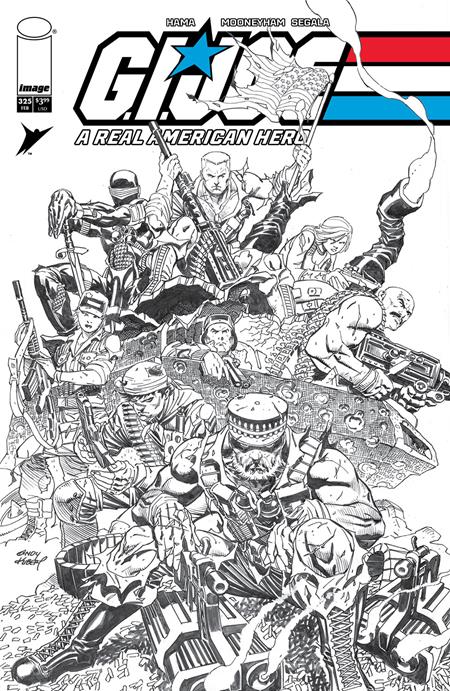 GI JOE A REAL AMERICAN HERO #325 CVR B ANDY KUBERT B&W VAR ISBN: 1225IM0352 - Release Date: 2/11/26