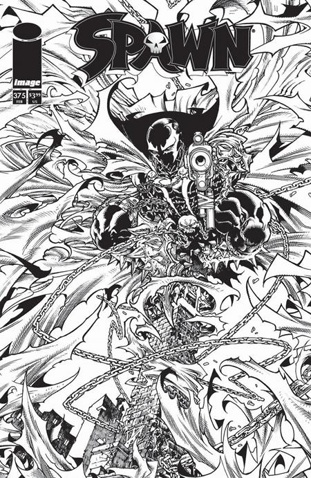 SPAWN #375 CVR B HARVEY TOLIBAO B&W VAR ISBN: 70985300214737521 - Release Date: 2/11/26