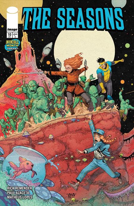 SEASONS #9 CVR C PAUL AZACETA INVINCIBLE TEAM UP VAR ISBN: 70985304231000931 - FOC DATE: 2/16/26  - Release Date: 3/11/26