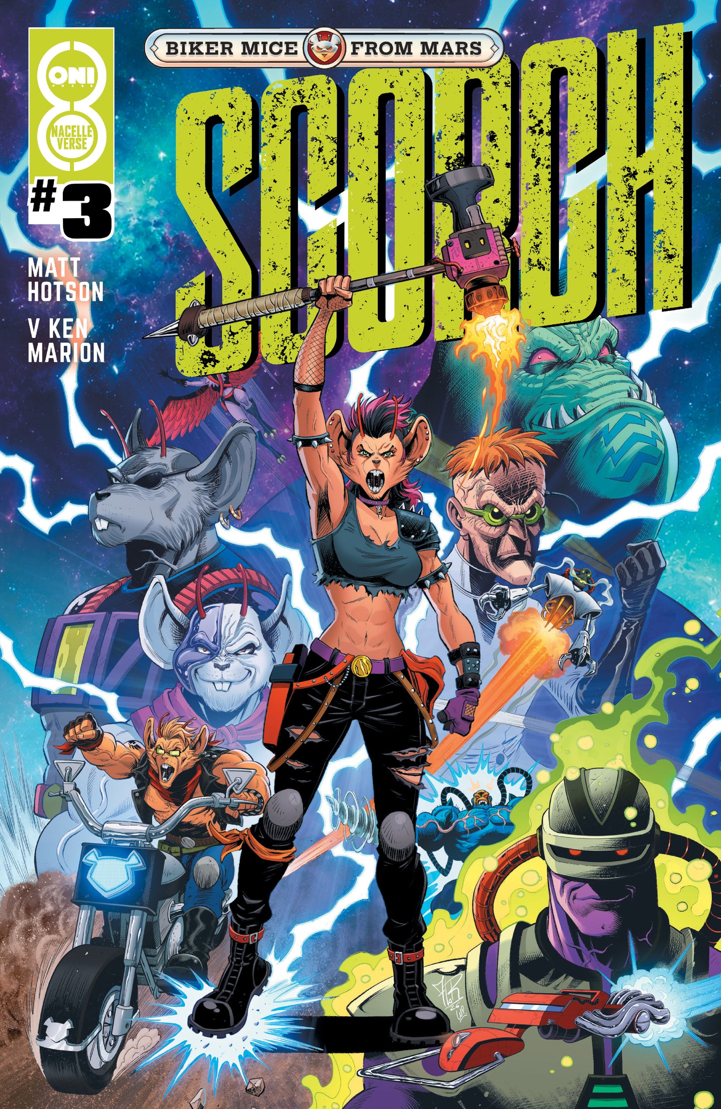 BIKER MICE FROM MARS SCORCH #3 CVR B JORDI TARRAGONA VAR ISBN: 64985600888600321 - FOC DATE: 9/20/26  - Release Date: 10/28/26