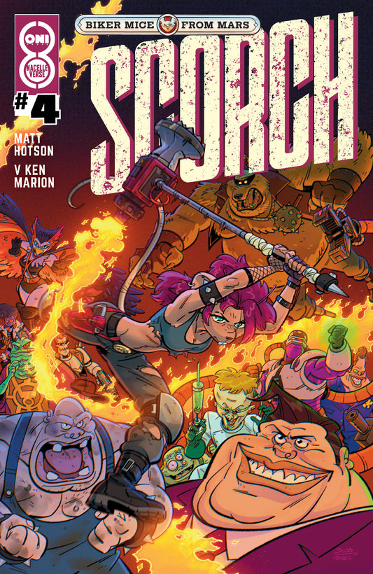 Biker Mice from Mars Scorch #4 Cover B Jacob Perez Var ISBN: 64985600888600421 - FOC DATE: 10/25/26  - Release Date: 11/25/26
