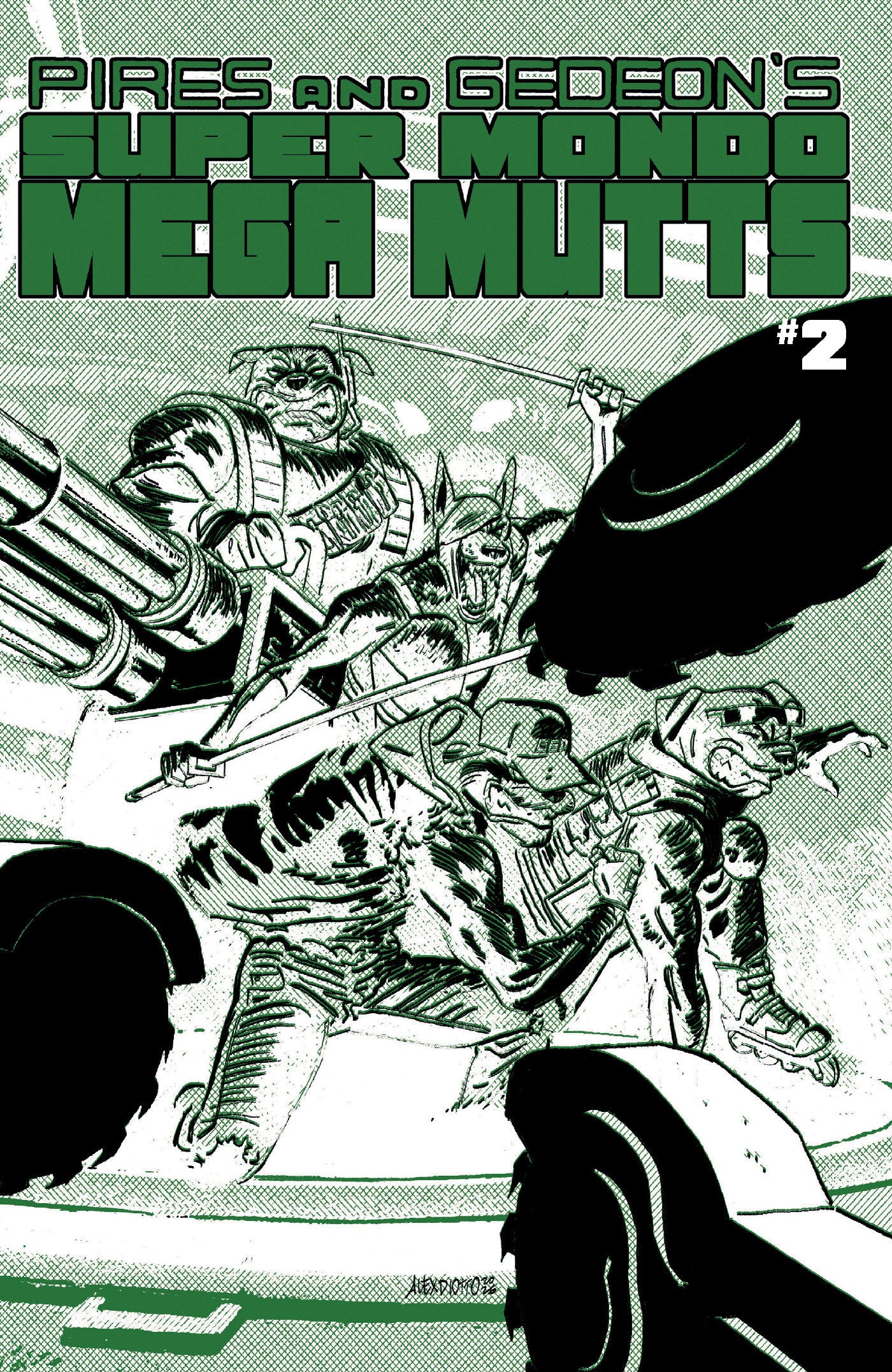 SUPER MONDO MEGA MUTTS #2 CVR B ALEX DIOTTO HOMAGE VAR ISBN: 64985600904302021 - FOC DATE: 7/19/26  - Release Date: 8/26/26
