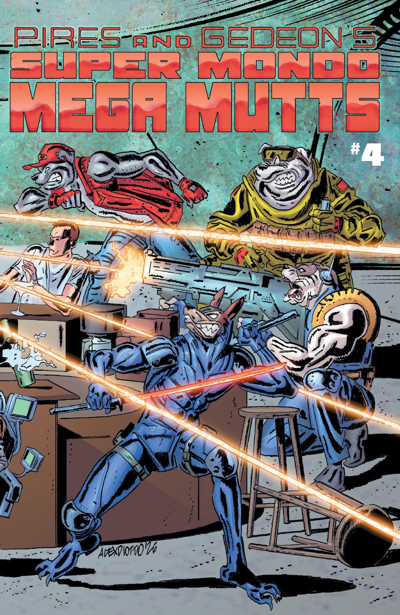 SUPER MONDO MEGA MUTTS #4 CVR B ALEX DIOTTO VAR ISBN: 64985600904304021 - FOC DATE: 9/20/26  - Release Date: 10/28/26