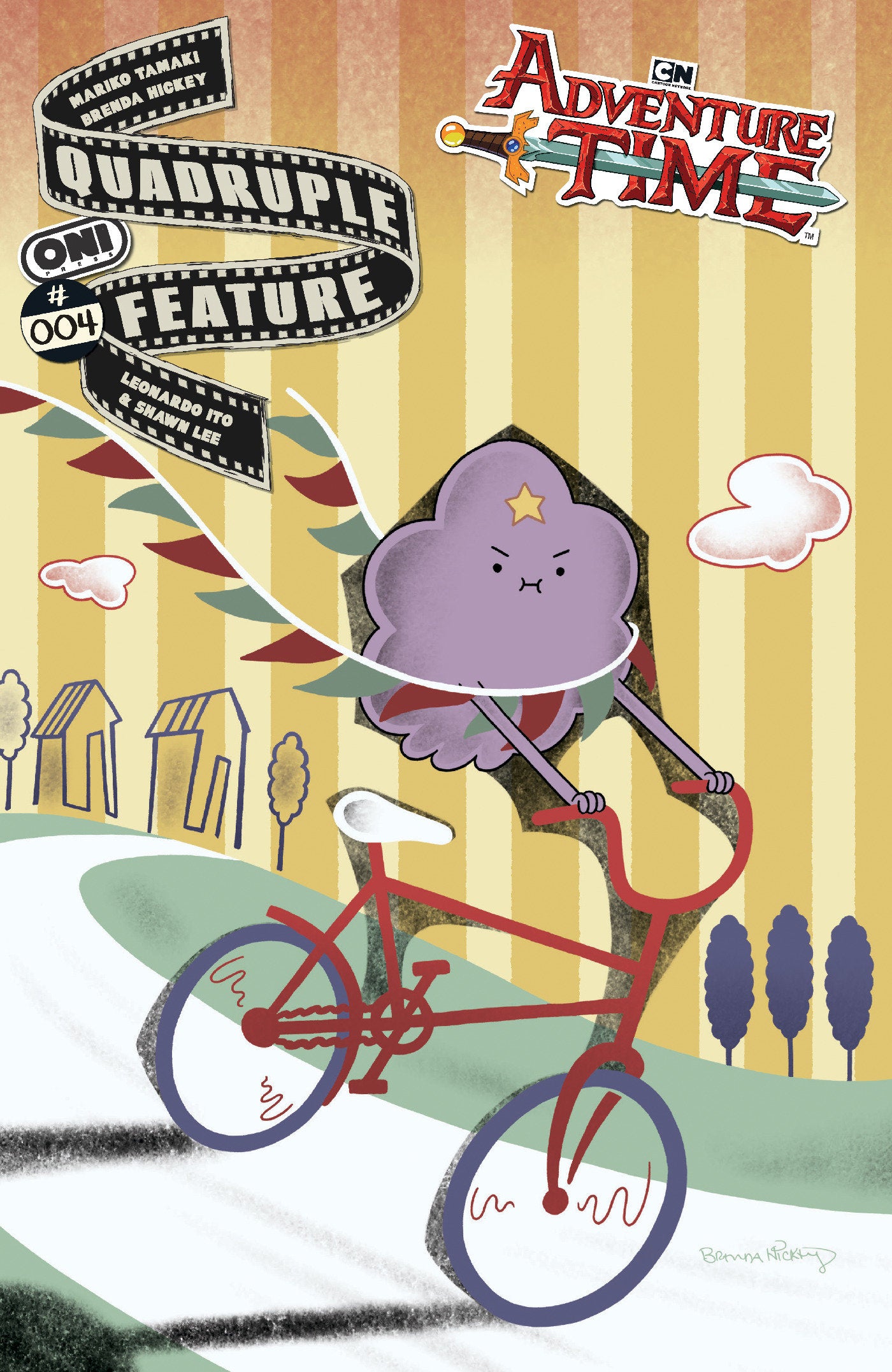 ADVENTURE TIME QUADRUPLE FEATURE #4 CVR A BRENDA HICKEY ISBN: 64985600928900411 - FOC DATE: 9/6/26  - Release Date: 10/14/26