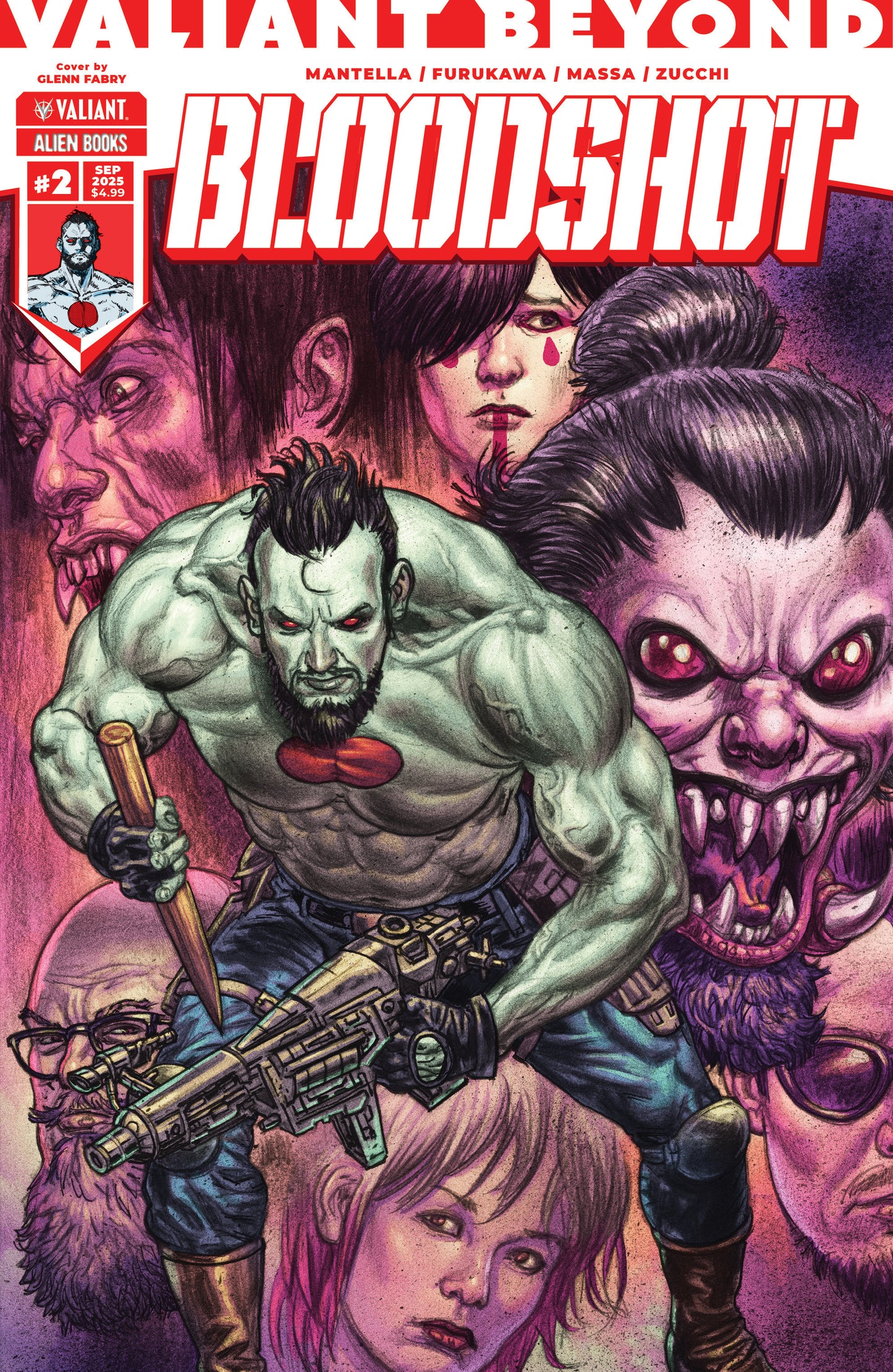 Valiant Beyond: Bloodshot #2 Cover A (Fabry) - 9/24/25 - Release Date:  9/24/25