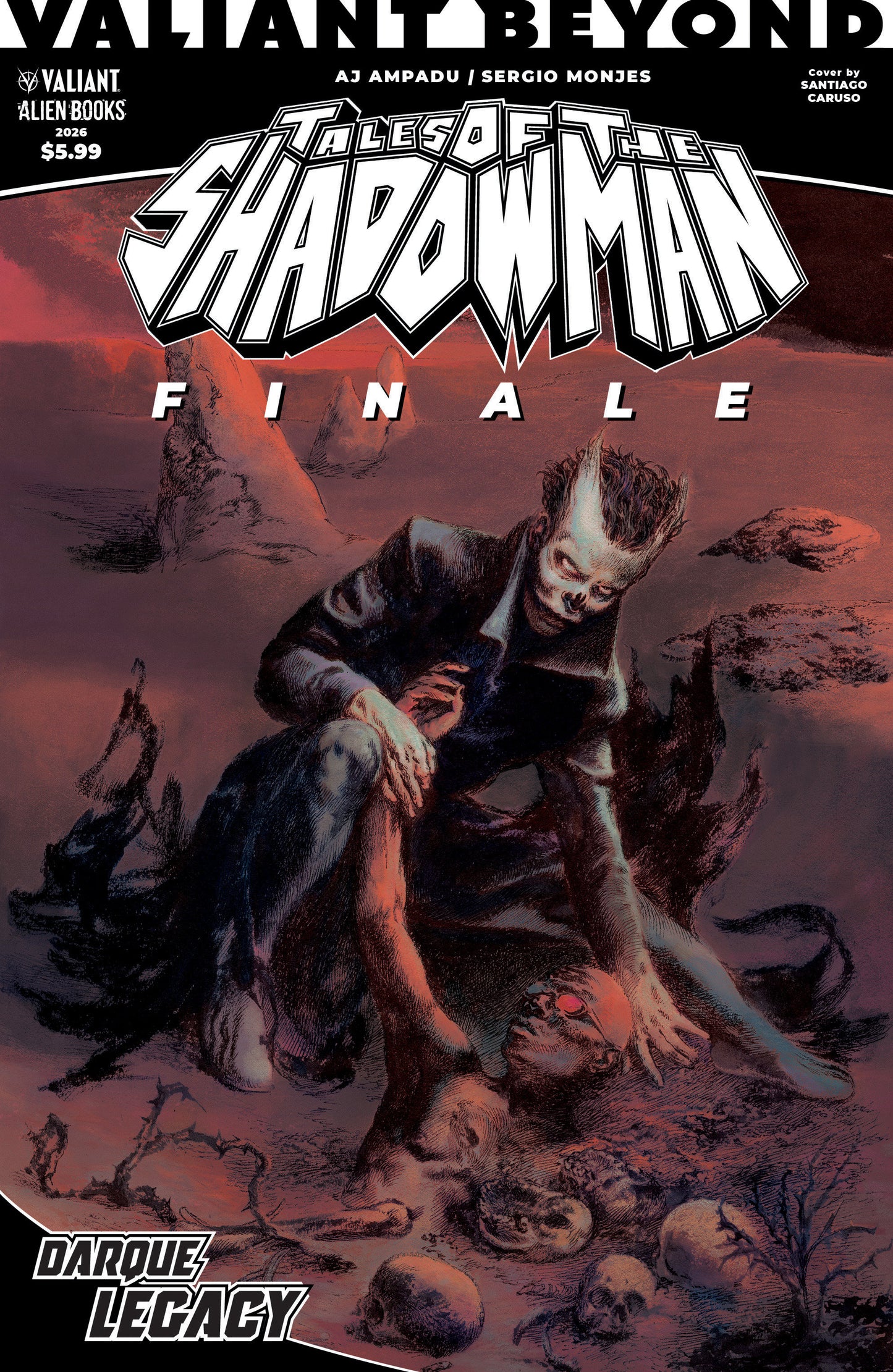 Valiant Beyond: Tales of the Shadowman Finale--Darque Legacy Cover A (Caruso) ISBN: 73238818124701111 - FOC DATE: 9/20/26  - Release Date: 10/28/26