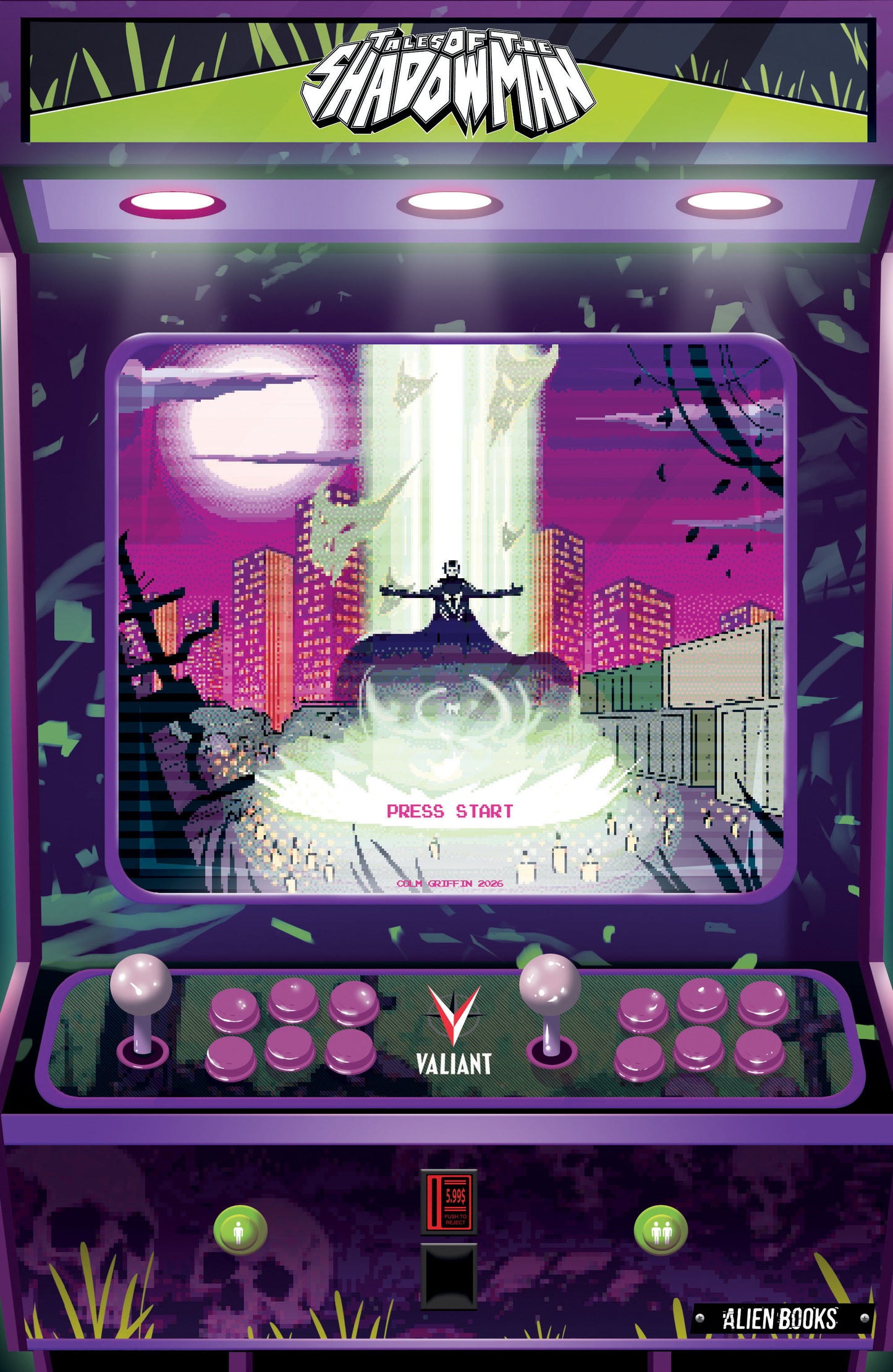 Valiant Beyond: Tales of the Shadowman Finale--Darque Legacy Variant C (Griffin Full Art Arcade Variant) ISBN: 73238818124701131 - FOC DATE: 9/20/26  - Release Date: 10/28/26