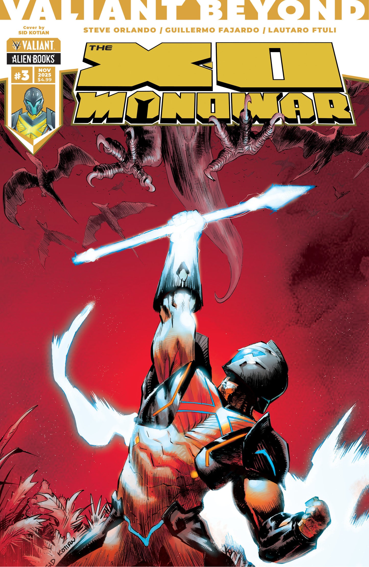 Valiant Beyond: The X-O Manowar #3 Variant C (Kotian) ISBN: 73238818144500331 - Release Date: 11/26/25