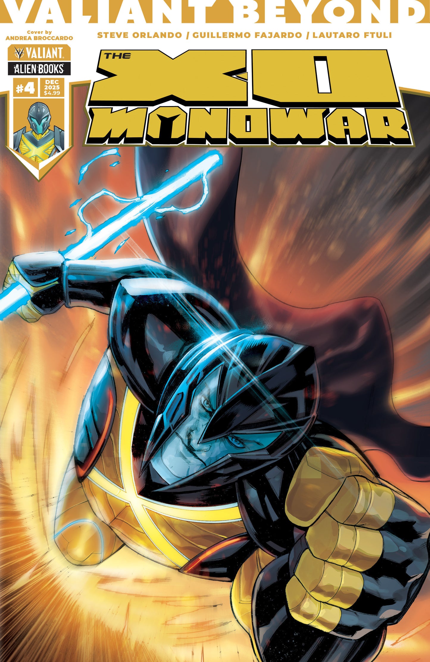 Valiant Beyond: The X-O Manowar #4 Variant B (Broccardo) ISBN: 73238818144500421 - Release Date: 12/24/25