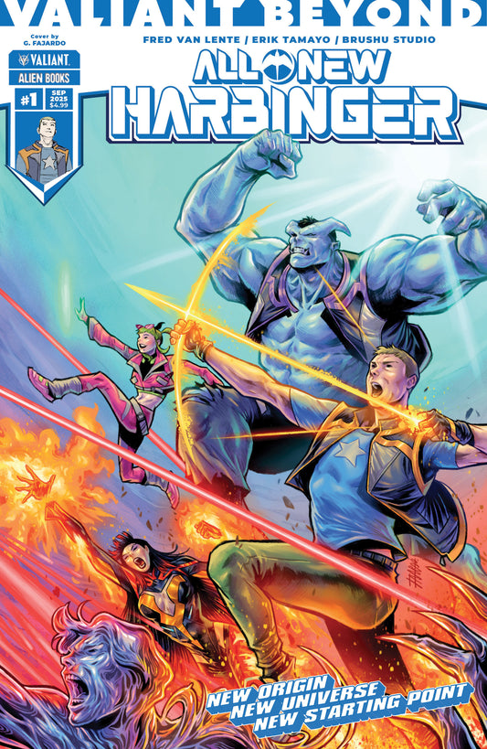 Valiant Beyond: All-New Harbinger #1 Variant B (Fajardo Wraparound Variant) - 9/10/25 - Release Date:  9/10/25